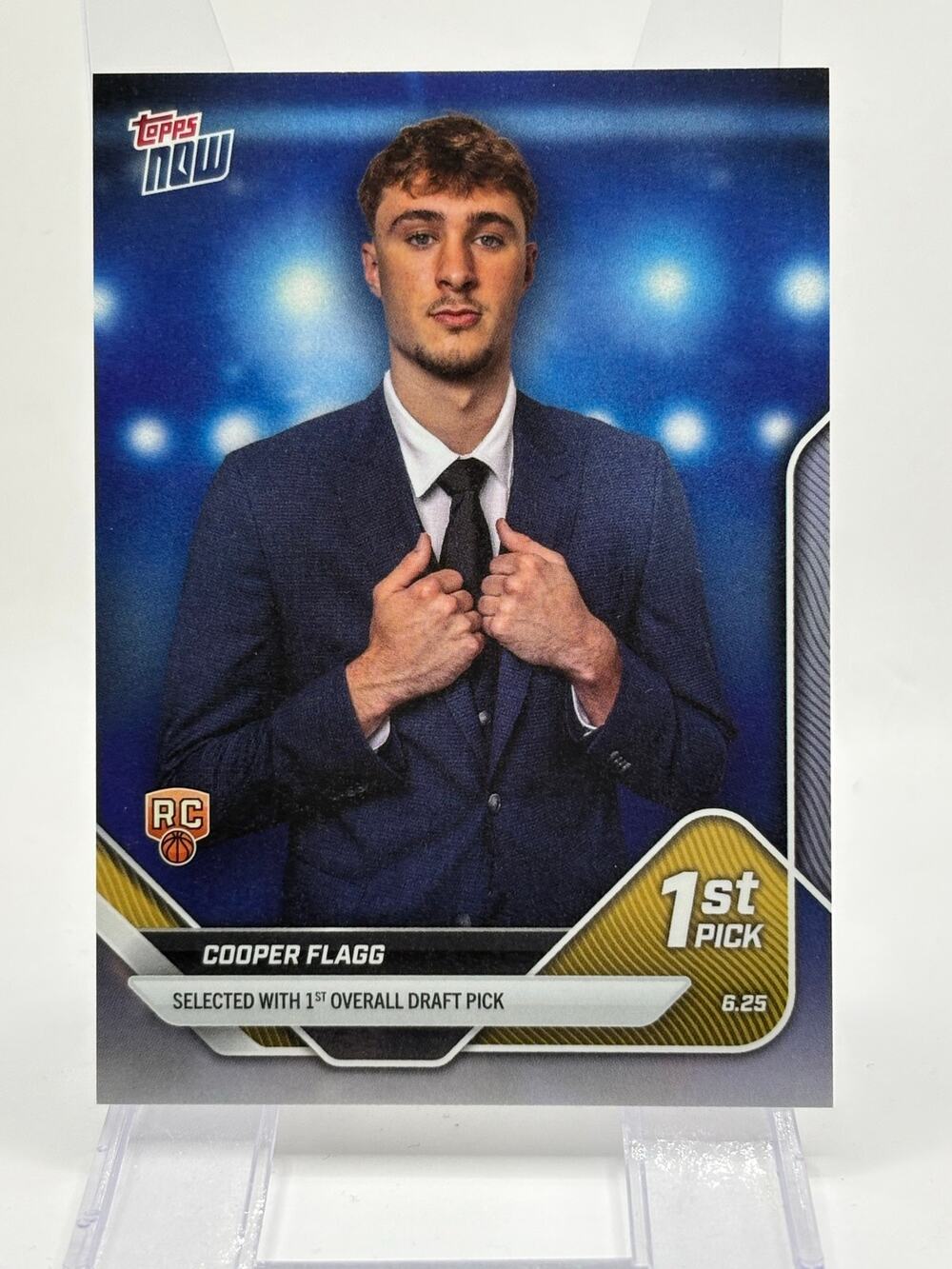 2025 Topps Now Cooper Flagg Rookie 1st Overall Draft Pick Dallas Mavericks RC